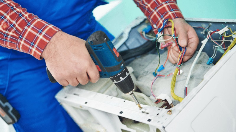 Keçiören Awox Awox çamaşır makinesi kart tamiri – Su almama arızası orijinal parça ile giderildi. - Teknik servis örneği